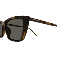 Napoli - Corso Giuseppe Garibaldi 197 - Occhiali da sole Saint Laurent Donna SL 737 MICA THIN002-HAVANA-HAVANA-GREY54 - SL 737 MICA THIN002-HAVANA-HAVANA-GREY54